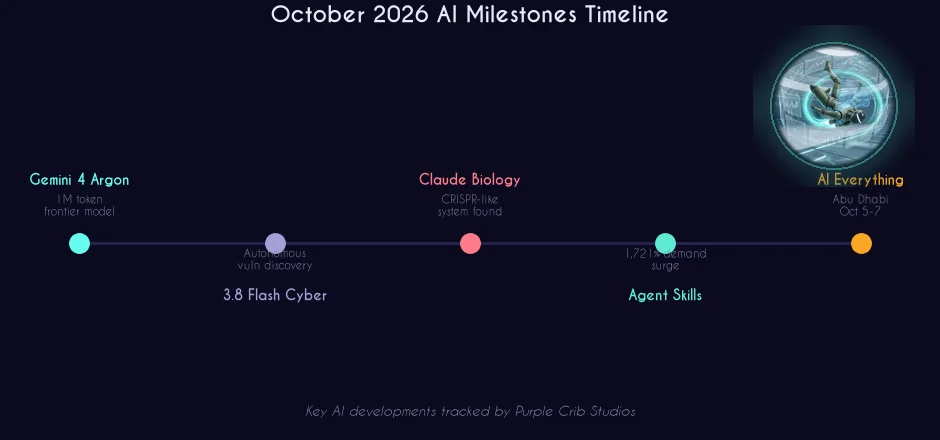 October 2026 AI Milestones Timeline