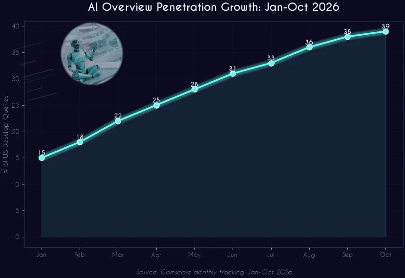 AI Overview Penetration Growth Jan-Oct 2026