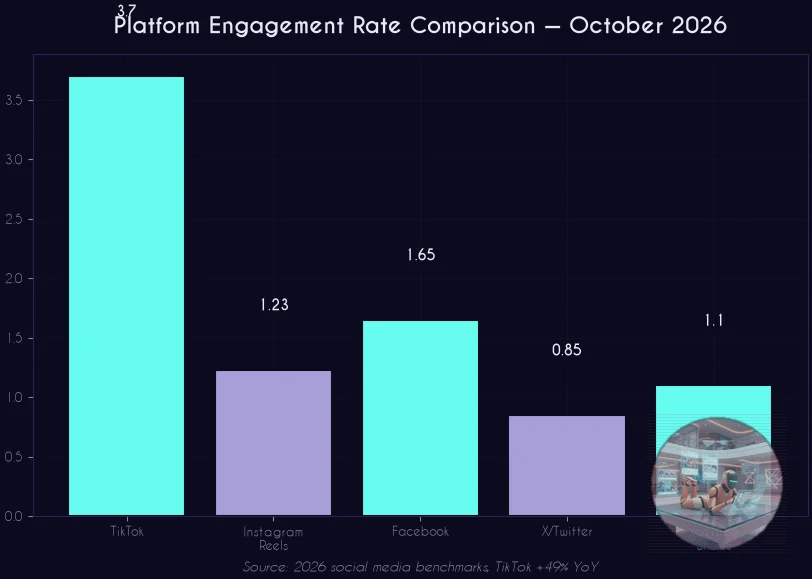 Platform Engagement Rate Comparison October 2026