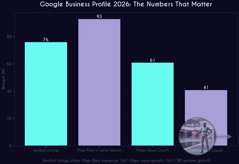 Google Business Profile 2026 key statistics infographic
